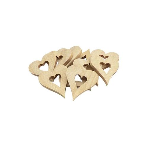 Colorations - Wooden Heart Decorations Large 20pcs.