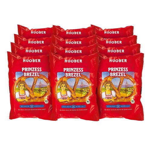 Huober Bio Prinzessbrezel 125 g, 12er Pack