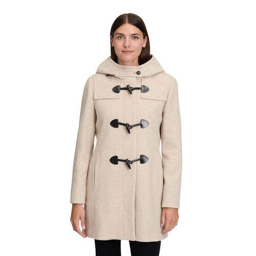Dufflecoat GIL BRET, Damen, Gr. 40, savannah melange, Web, Obermaterial: 70% Wolle, 20% Polyester, 10% Polyamid, unifarben, gerade ca. Mitte Oberschenkel, Rundhals, Mäntel, mit Wolle und verdecktem Reißverschluss