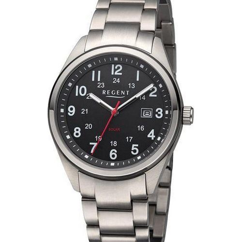 Regent - F-1537 - Armbanduhr - Titanuhr - Solaruhr - Herren