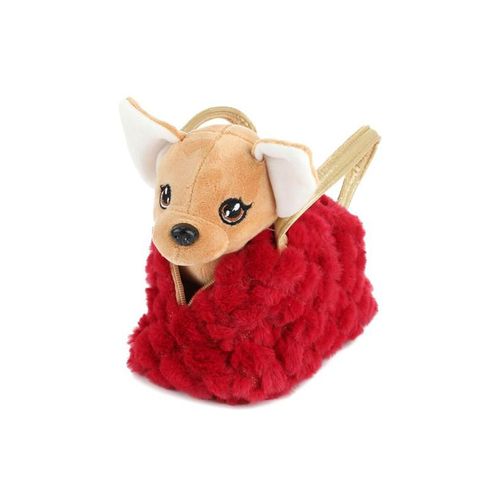 Toi-Toys Dog Plush Chihuahua Handbag Red