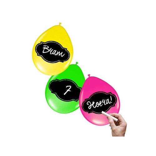 Folat BV Writable Balloons Neon 6 pcs.