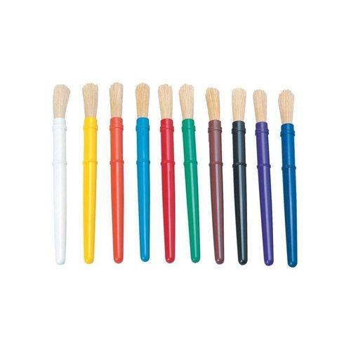 Colorations - Plastic Thick Paint Brushes 10 pcs.