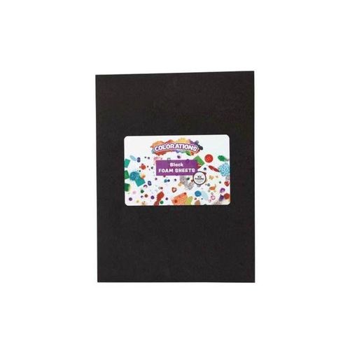Colorations - Foam Sheets Black 10 pcs.