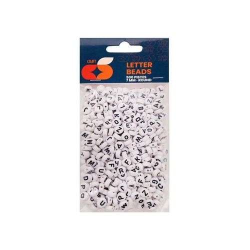 Colorations - Round Letter Beads 500pcs.