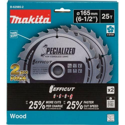 Makita B-62985-2 EFFICUT Sägeblatt 165x20x25Z
