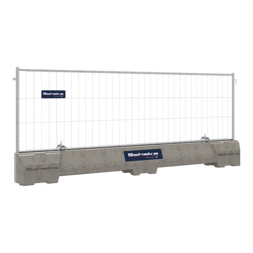 Schake Betonleitschwelle SET Mobilzaun ,,Profi" mit Haken und Ösen (3F1035-SET2P)