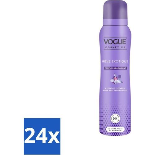 Vogue Reve Exotique Parfum Deodorant 150 ml - Vorteilspack - 24 Stücke