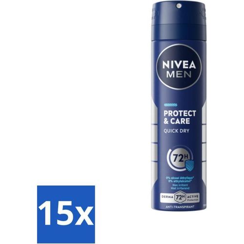 NIVEA Men Deodorant Spray Protect & Care 150 ml - Vorteilspack - 15 Stücke