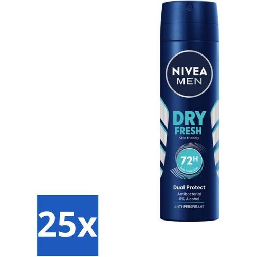 NIVEA Men Deodorant Spray Dry Fresh 150 ml - Vorteilspack - 25 Stücke