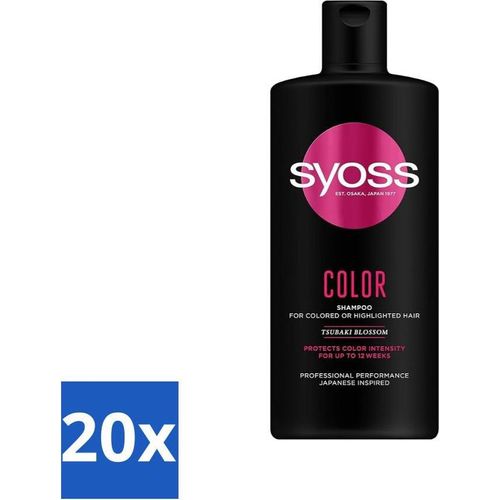 Syoss Color Shampoo - Shampoo - Farberhaltung - 440 ml - Vorteilspack - 20 Stücke