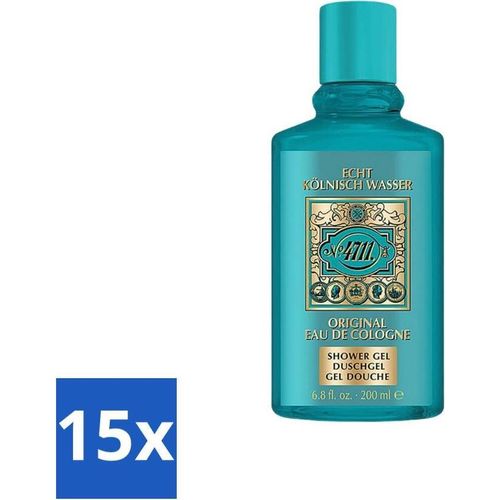 4711 - Echt Kölnisch Wasser - Duschgel - Original Eau De Cologne - 200 ml - Vorteilspack - 15 Stücke