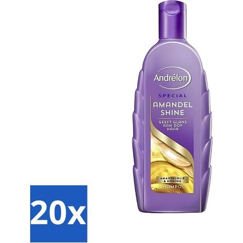 Andrélon Mandelglanz-Shampoo für strahlendes Haar, 300 ml - Vorteilspack - 20 Stücke