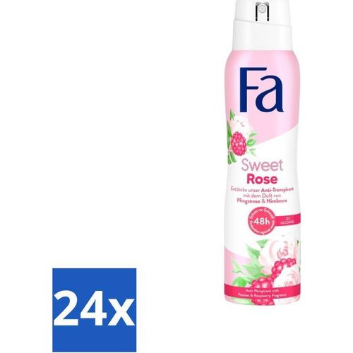 Fa Deodorant Süße Rose 150 ml - Vorteilspack - 24 Stücke