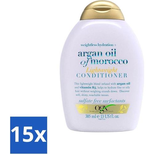 OGX – Arganöl aus Marokko – Spülung – Leicht – Pflegend – 385 ml - Vorteilspack - 15 Stücke