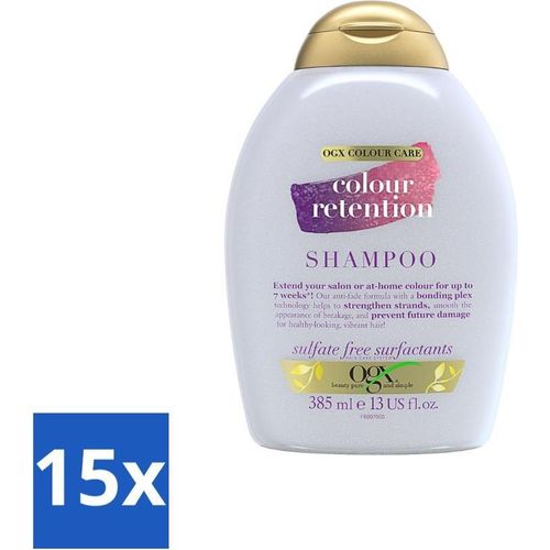 OGX Farberhaltungsshampoo für coloriertes Haar 385 ml - Vorteilspack - 15 Stücke