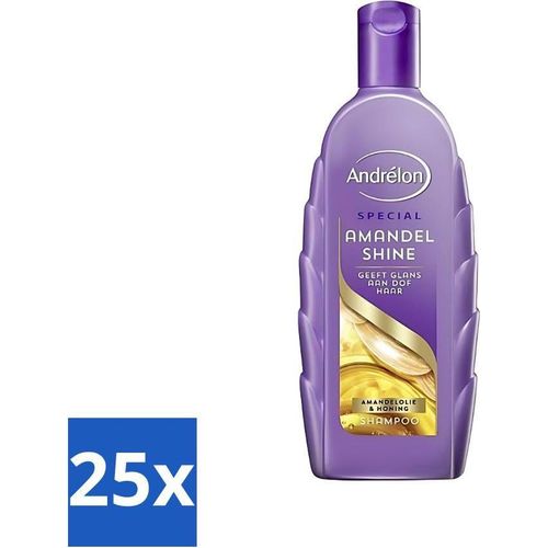 Andrélon Mandelglanz-Shampoo für strahlendes Haar, 300 ml - Vorteilspack - 25 Stücke