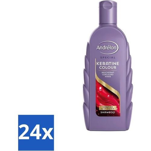 Andrélon Keratin Farbshampoo für coloriertes Haar 300 ml - Vorteilspack - 24 Stücke