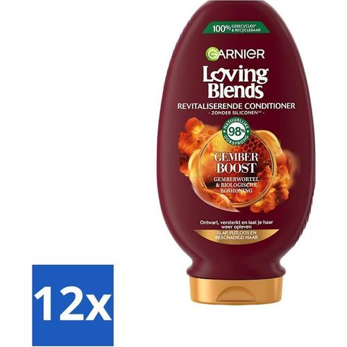 Garnier – Loving Blends – Spülung – Ginger Boost – Kraftloses, kraftloses und strapaziertes Haar – 250 ml - Vorteilspack - 12 Stücke