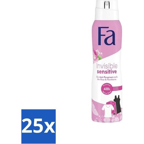 Fa Deodorant Spray Unsichtbar Sensitiv 150 ml - Vorteilspack - 25 Stücke