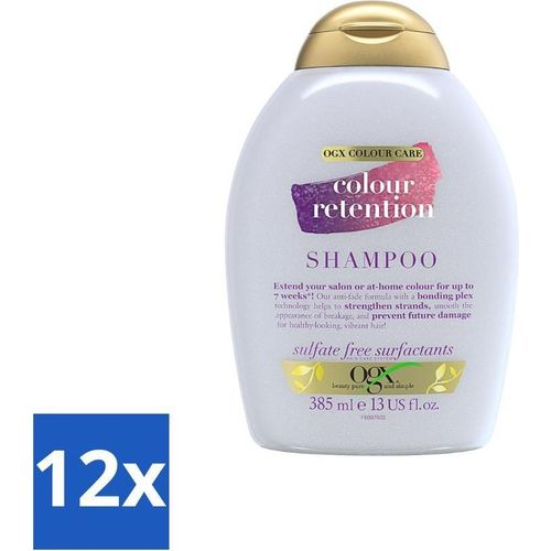 OGX Farberhaltungsshampoo für coloriertes Haar 385 ml - Vorteilspack - 12 Stücke