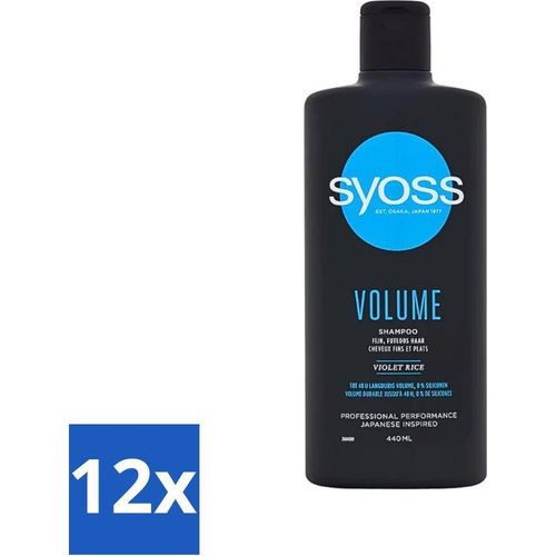 Syoss Volume Shampoo - Shampoo - Volumengebend - 440 ml - Vorteilspack - 12 Stücke