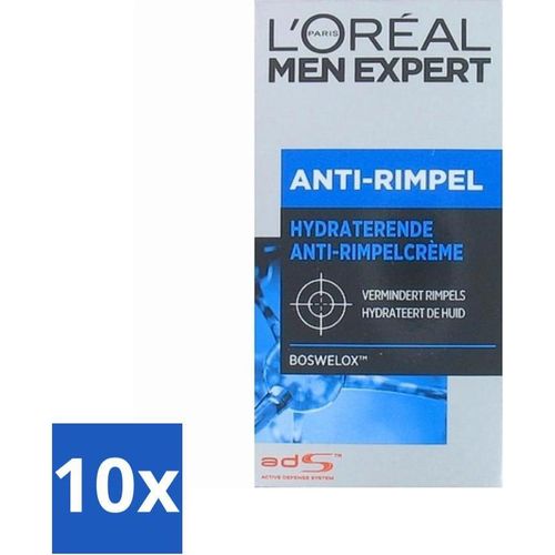 L'Oréal Men Expert Stop Falten Tagescreme 50 ml - Vorteilspack - 10 Stücke