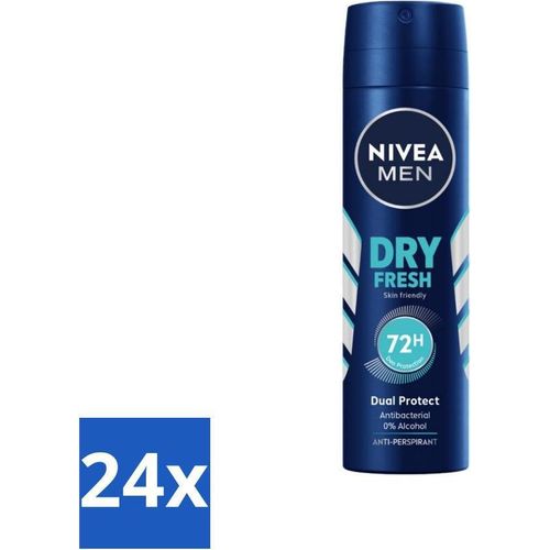 NIVEA Men Deodorant Spray Dry Fresh 150 ml - Vorteilspack - 24 Stücke