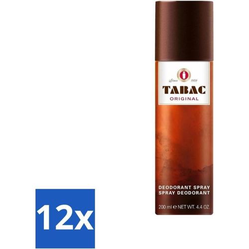 Tabac Original - Deodorant Spray - Antitranspirant - 200 ml - Vorteilspack - 12 Stücke