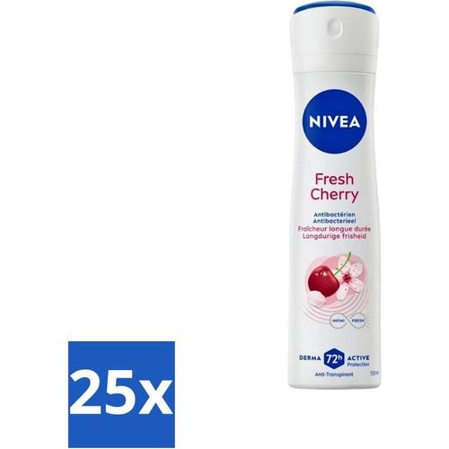 Nivea - Antitranspirant Deodorant - Frische Kirsche - 150 ml - Vorteilspack - 25 Stücke