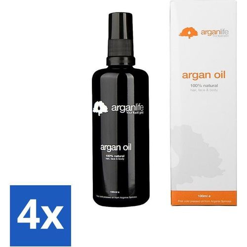 Arganlife – Arganöl – Leave-In-Conditioner – Spendet Feuchtigkeit und pflegt – 100 ml - Vorteilspack - 4 Stücke