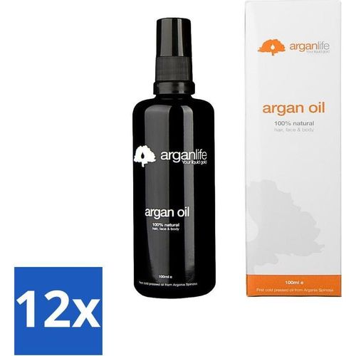 Arganlife – Arganöl – Leave-In-Conditioner – Spendet Feuchtigkeit und pflegt – 100 ml - Vorteilspack - 12 Stücke