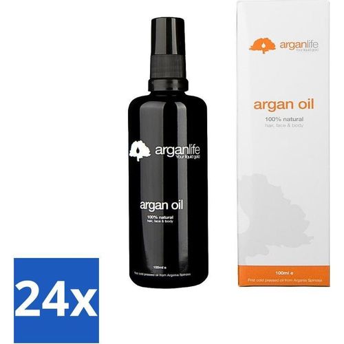 Arganlife – Arganöl – Leave-In-Conditioner – Spendet Feuchtigkeit und pflegt – 100 ml - Vorteilspack - 24 Stücke