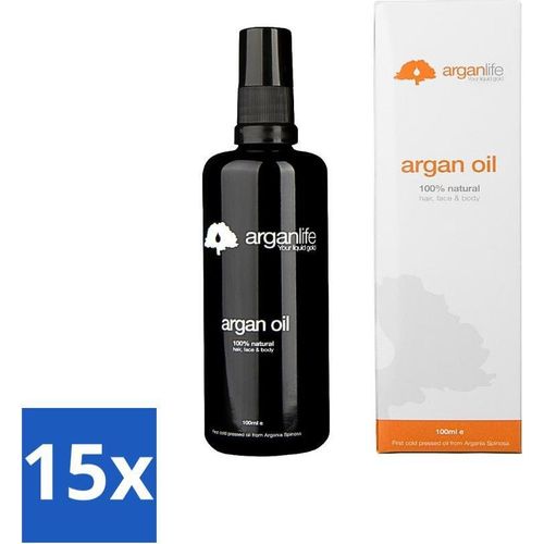 Arganlife – Arganöl – Leave-In-Conditioner – Spendet Feuchtigkeit und pflegt – 100 ml - Vorteilspack - 15 Stücke