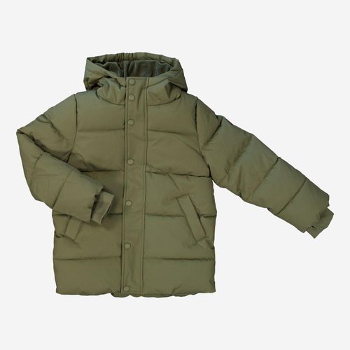 Grüner wattierter Parka