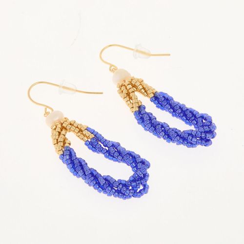 Mehrfarbige Ohrhänger in Tropfenform