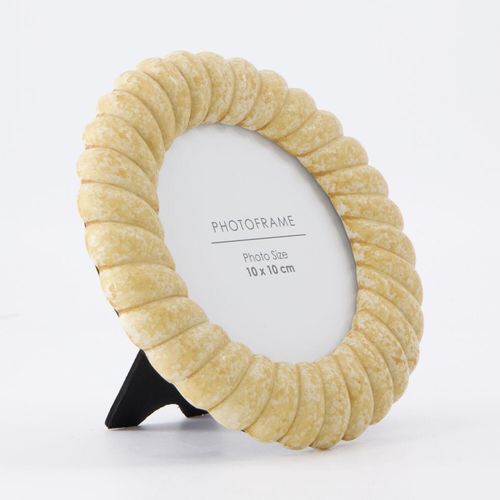 Beige Bilderrahmen im Marmor-Design 10x10cm