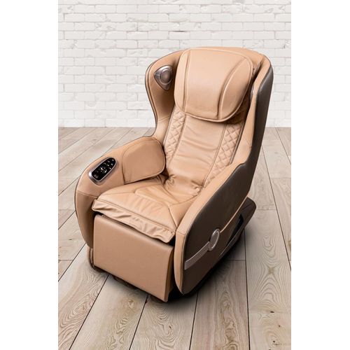 PureHaven Massage-Sessel 118x76x76 cm 6 Massagearten Rücken- Fuß- und Gesäßmassage einfache Bedienung Bluetooth-Funktion Kunstleder in beige
