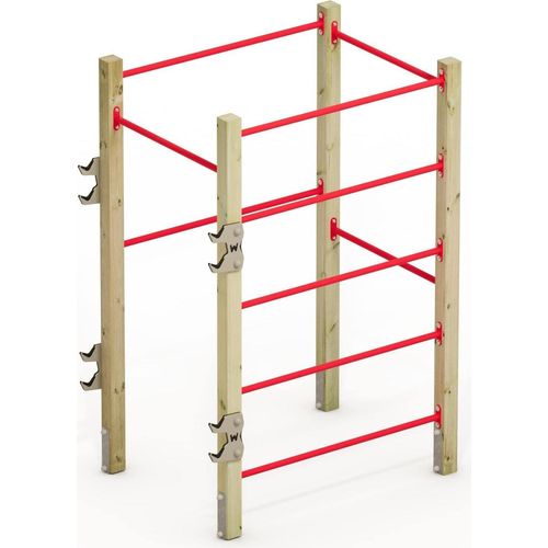 WICKEY FIT Base 410 – Outdoor-Fitnessgerät – rot