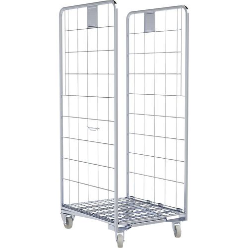 Rollbehälter, nestbar, 2-seitig, Ergo light, BxT 667 x 800 mm, Rad-Ø 108 mm kaiserkraft