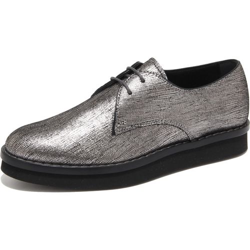 6351N TOD'S Silberne Schnürschuhe Damen Schuhe