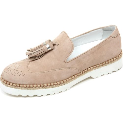 C8078 mocassino donna HOGAN H311 pantofola nappine beige slip on shoe woman