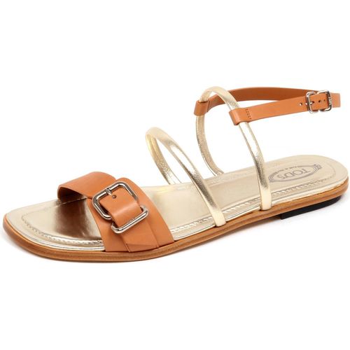 F3244 sandalo donna braun/gold TOD'S scarpe Sandale Schuh Frau