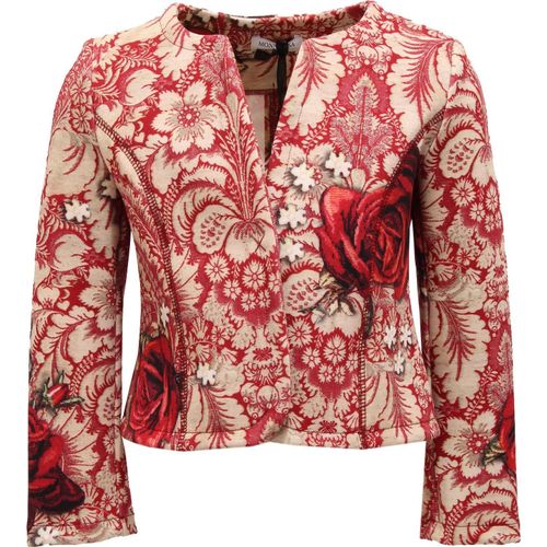 4701AA Sweatshirt Mädchen MONNALISA rot/beige Neoprenjacke
