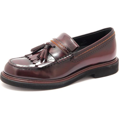 5892AE mocassino uomo TOD'S frangia nappina leather bordeaux loafer man