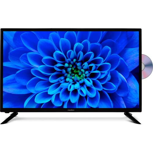 MEDION E13227 (MD 30327) 80 cm (32 Zoll) HD Fernseher (integrierter DVD-Player, Triple Tuner Receiver DVB-T2 DVB-C DVB-S2, 2 x HDMI, VGA, USB, Mediaplayer, CI+)