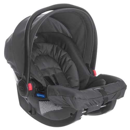 Graco Kinderautositz , Schwarz , Textil , 58x65x46 cm , ECE R44/04 , abnehmbarer und waschbarer Bezug, Sonnendach, schnell leicht im Auto montierbar,