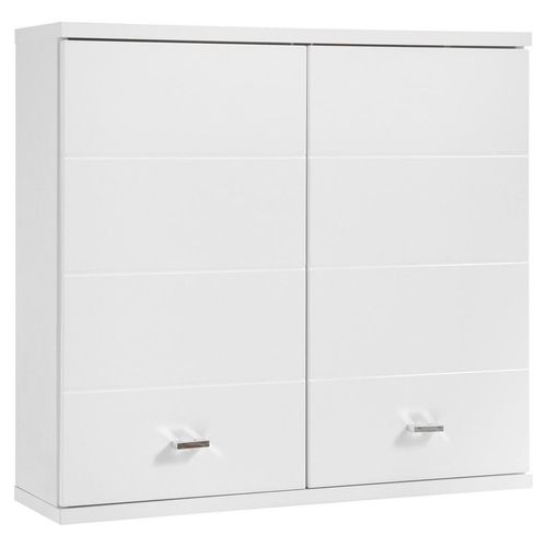 Livetastic Hängeschrank , Weiß , Holzwerkstoff , 1 Fächer , 76x71x23 cm , Made in EU , Badezimmer, Badezimmerschränke, Hängeschränke