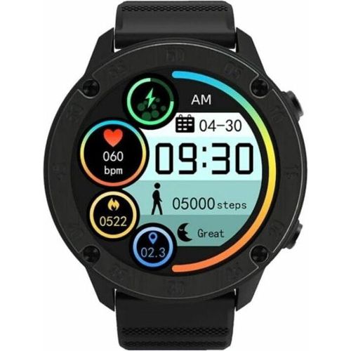 Elegante schwarze Farbgebung Smartwatch (1,3 Zoll, Android iOS), X5: Stilvoll und Gesund – Ein 1,3-Zoll-Wearable mit Fortschrittlicher