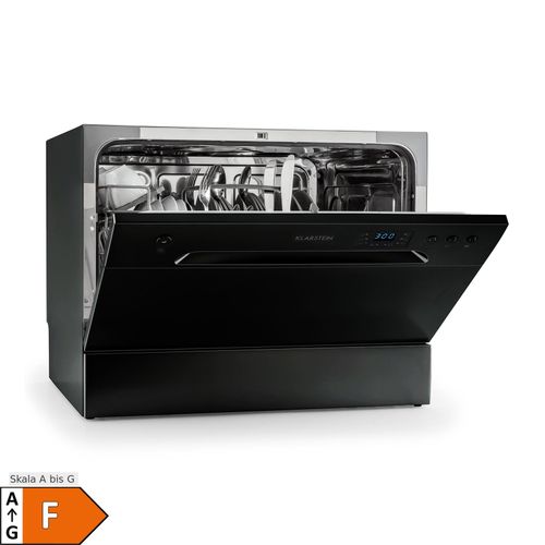 Amazonia 6 Geschirrspüler 1380W 6 Maßgedecke Tasten-Armatur Schwarz